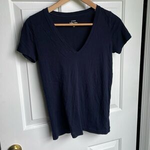 Unworn j crew vintage cotton tee XS navy